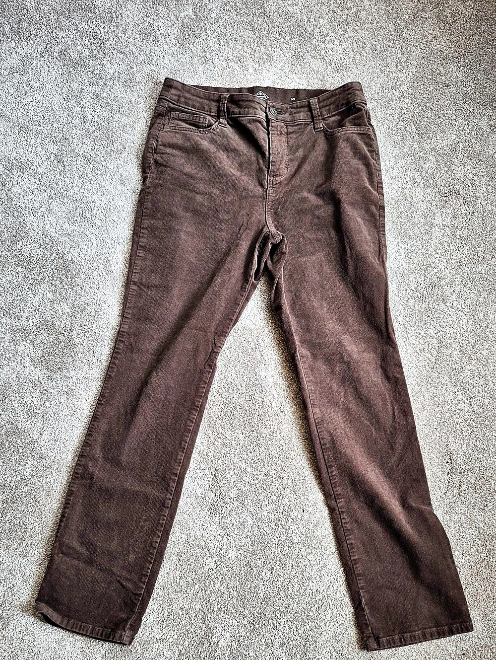 St. John's Bay Women's Brown Straight Leg Cords